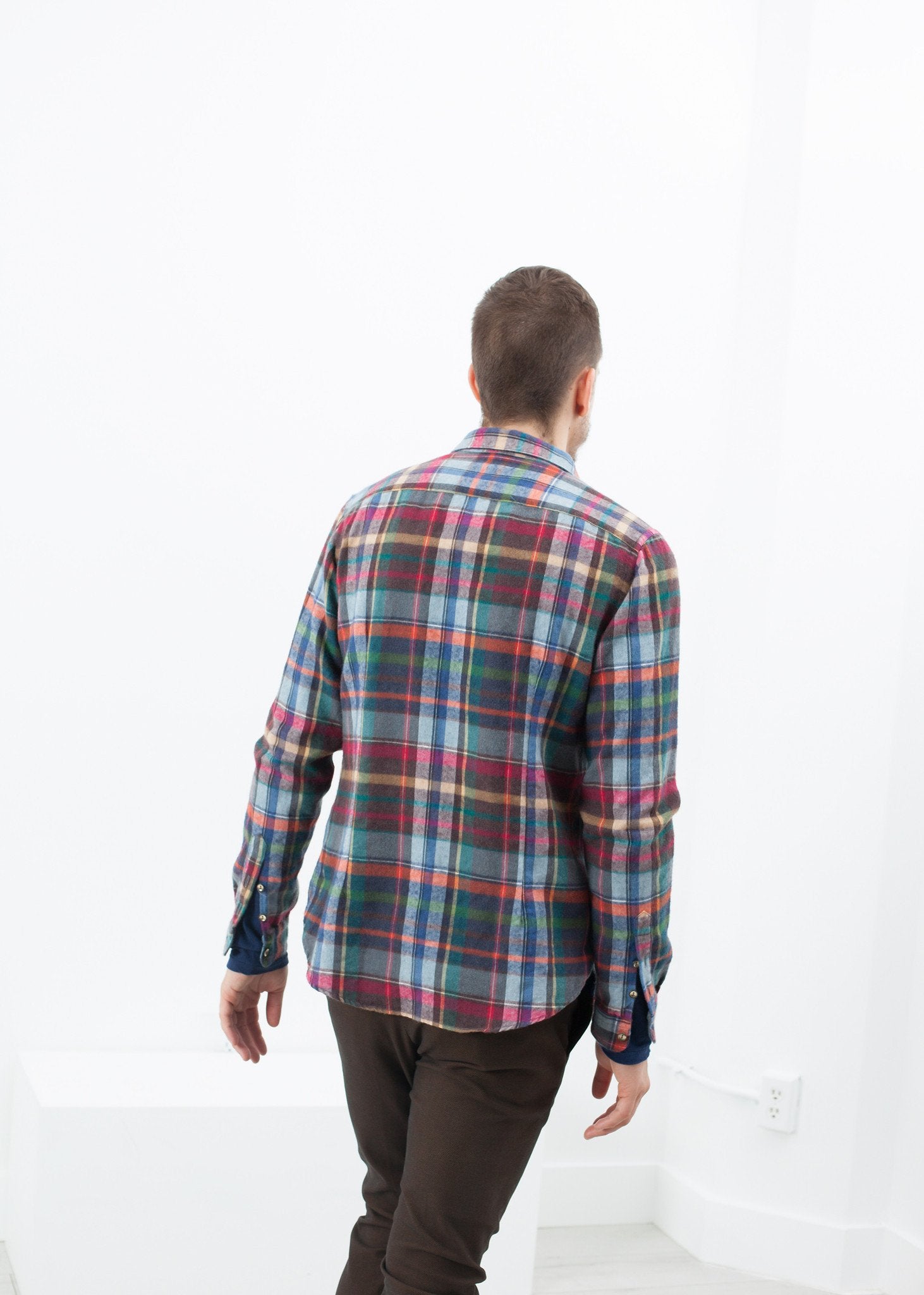 Riccardo Button-Up in Plaid Multi - DrakeJack