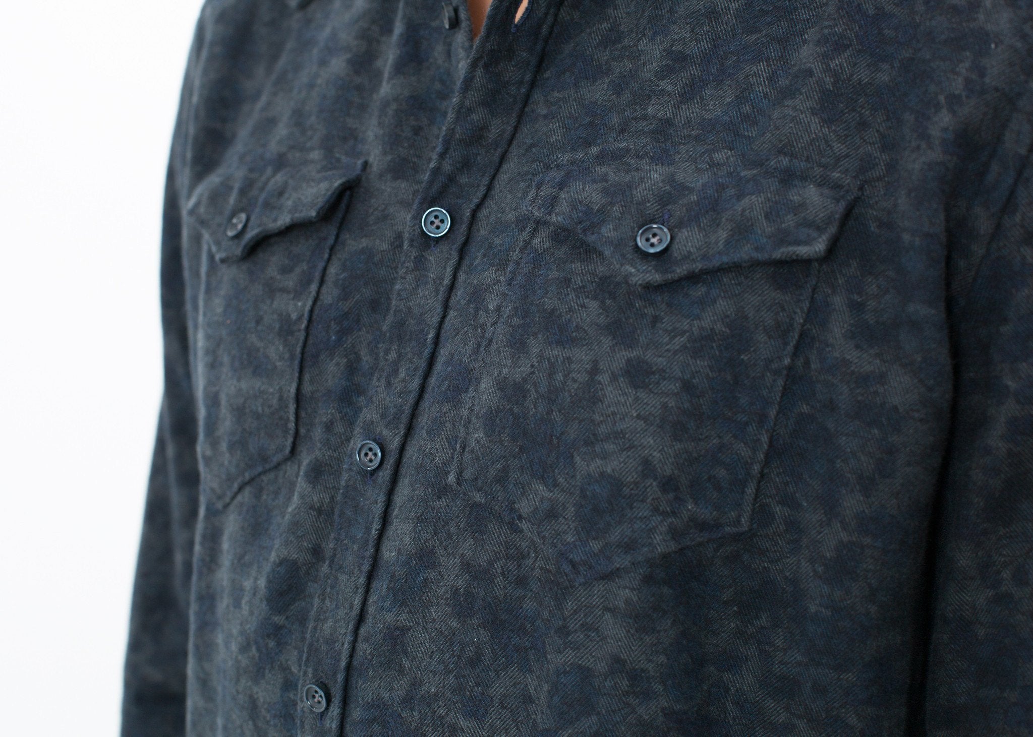 Western Arkansas Button-Up in Dark Hash Floral - DrakeJack