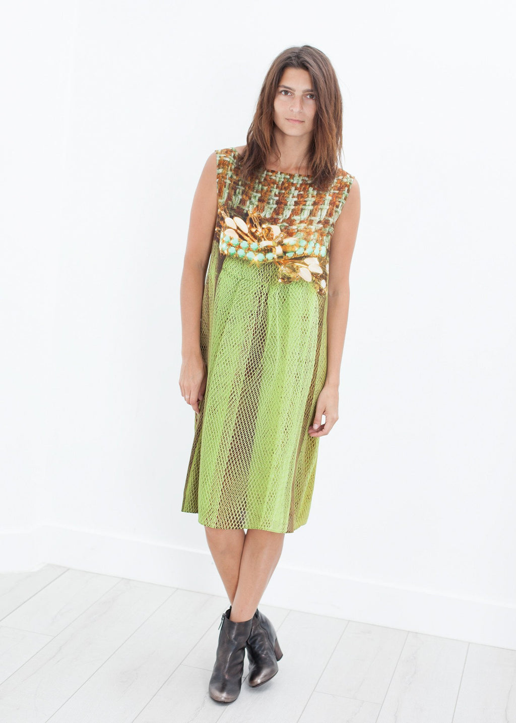 Silk Shift in Tweed and Net - DrakeJack