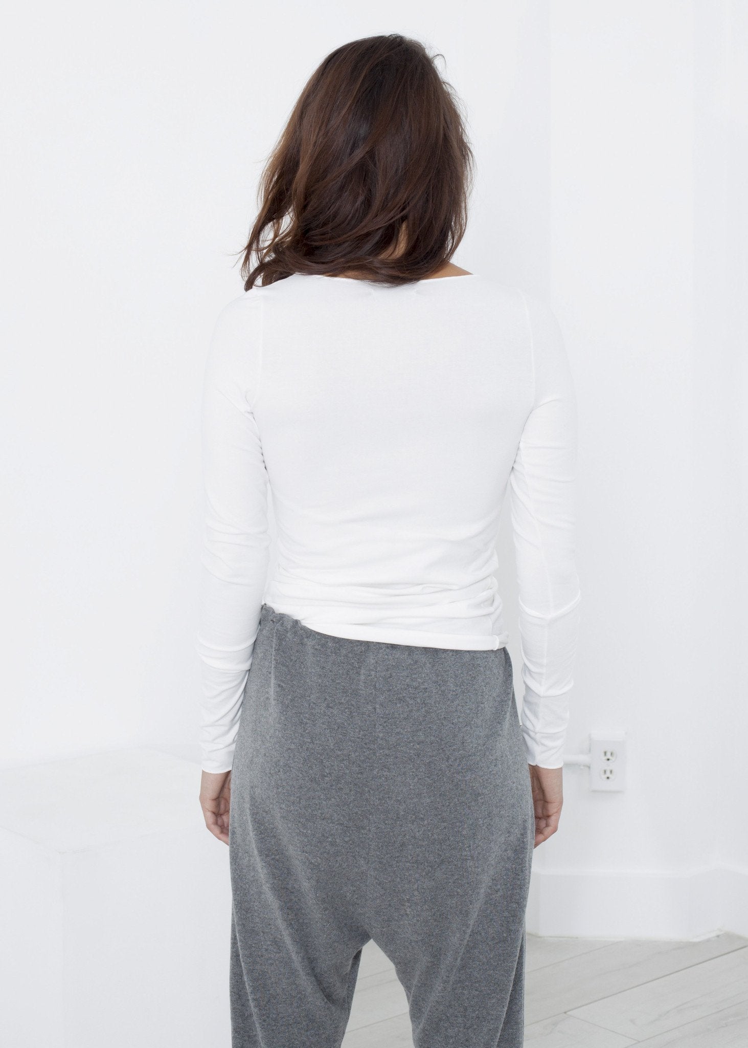 Stretch Tee in Milk - DrakeJack