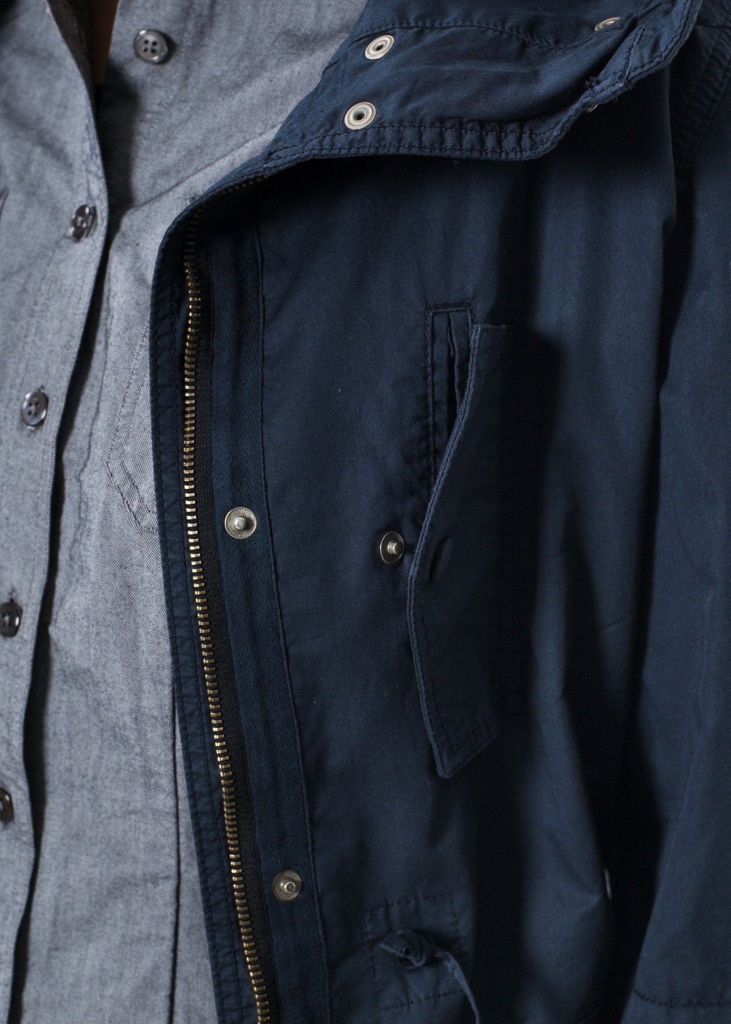 Marquee Coat in Steel - DrakeJack