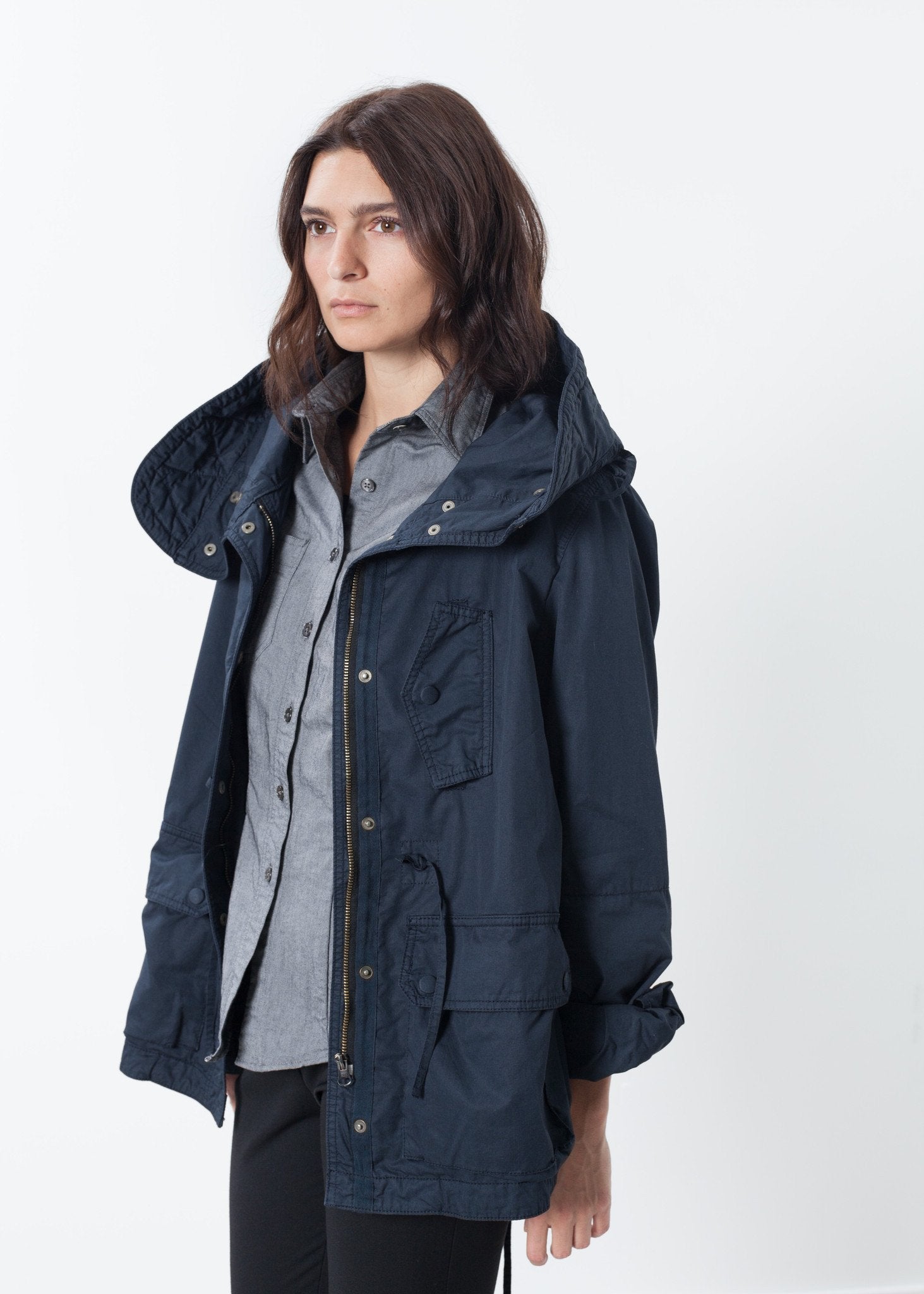 Marquee Coat in Steel - DrakeJack