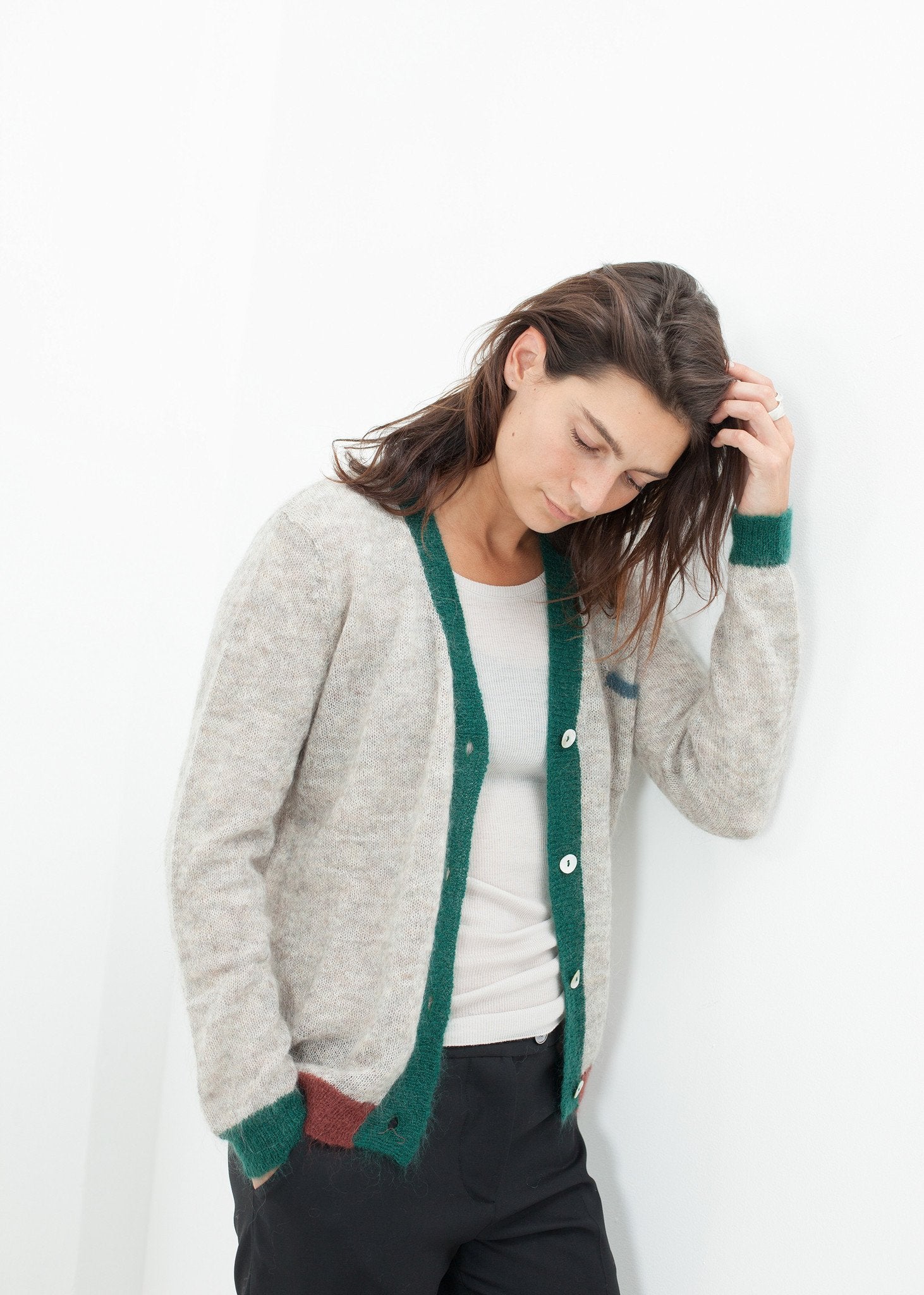 Deskle Cardigan in Heather - DrakeJack