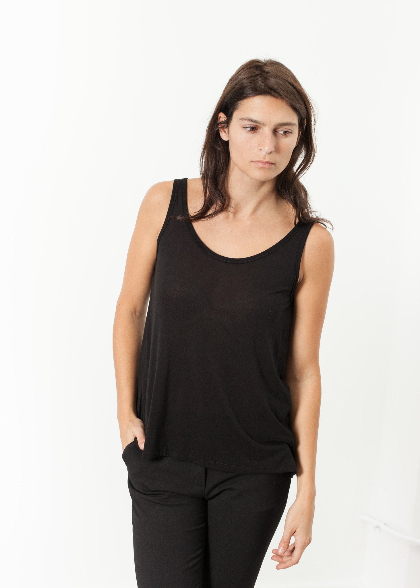 Brandy Tank in Black - DrakeJack