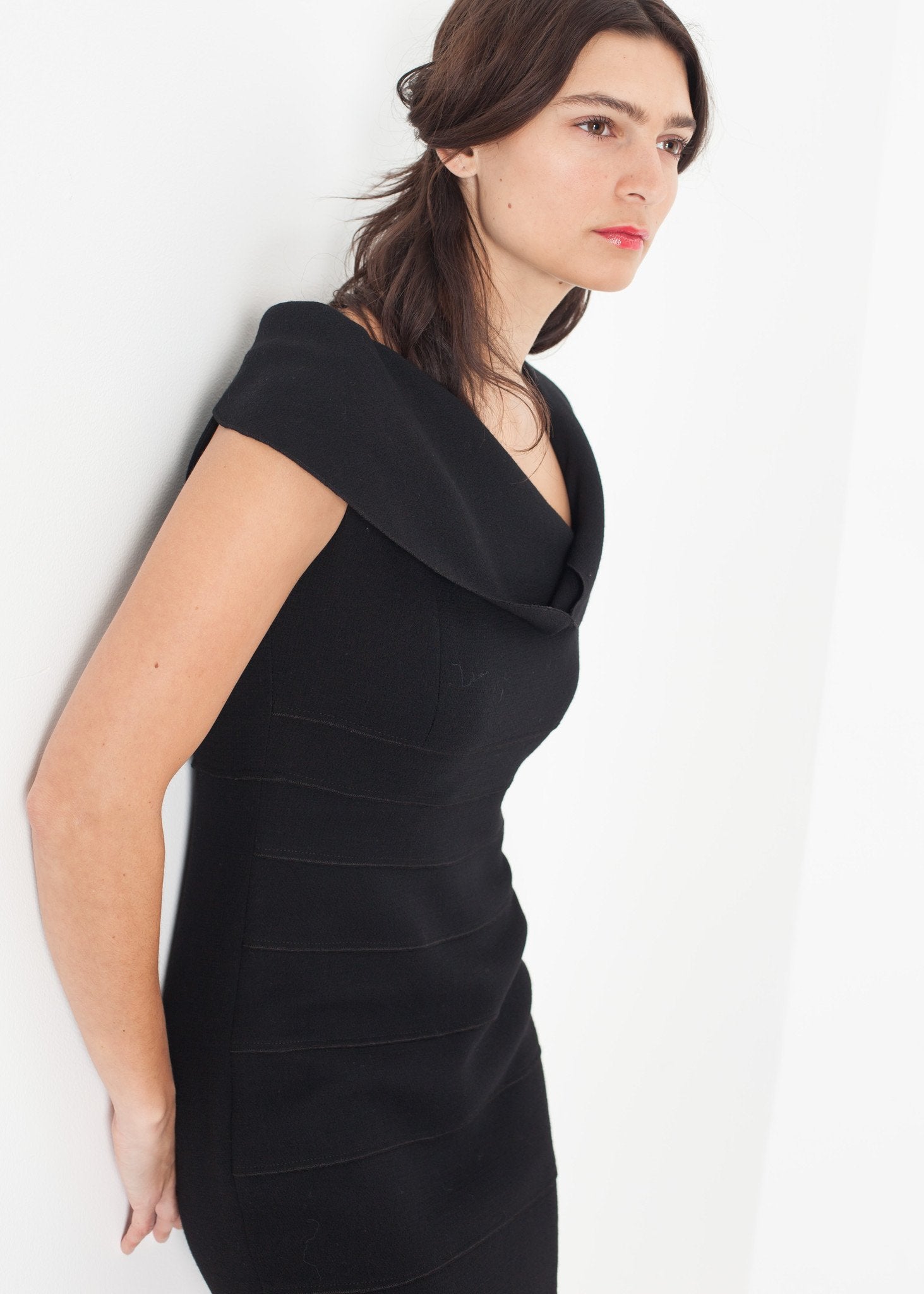 Asymmetric Dress in Black - DrakeJack