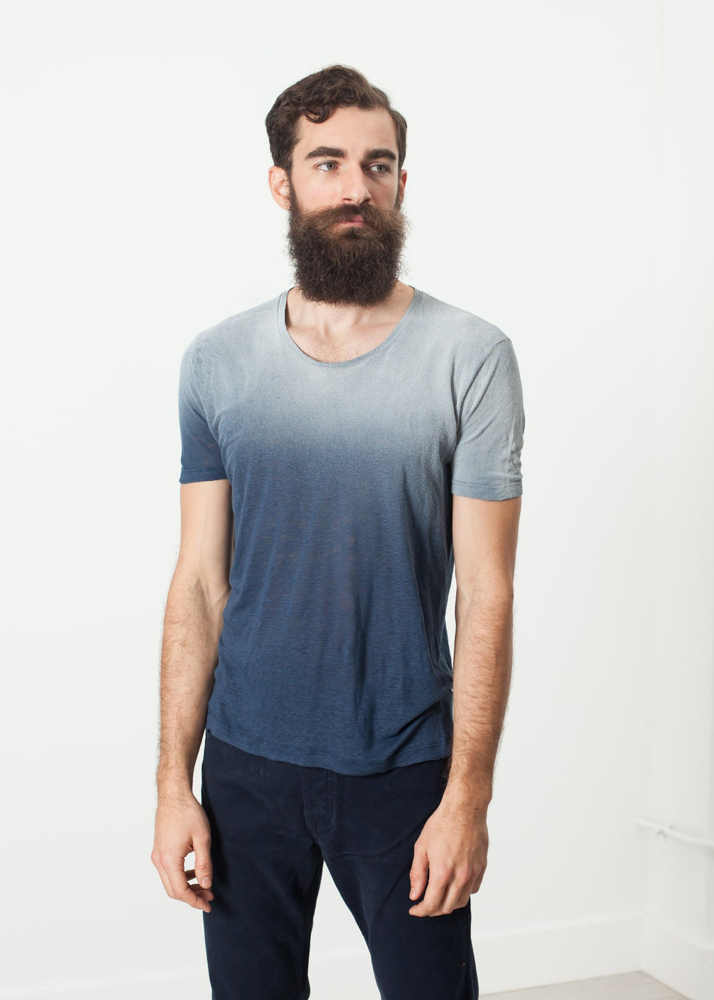 Overprint T-Shirt in Navy - DrakeJack