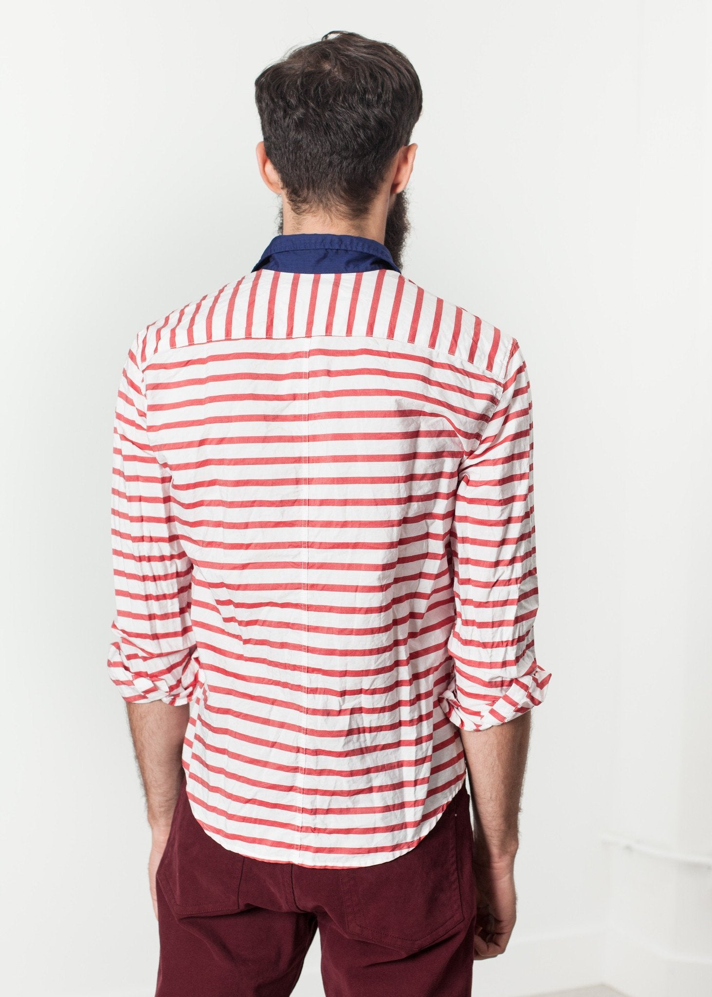 Luke Shirt in Red Stripe - DrakeJack