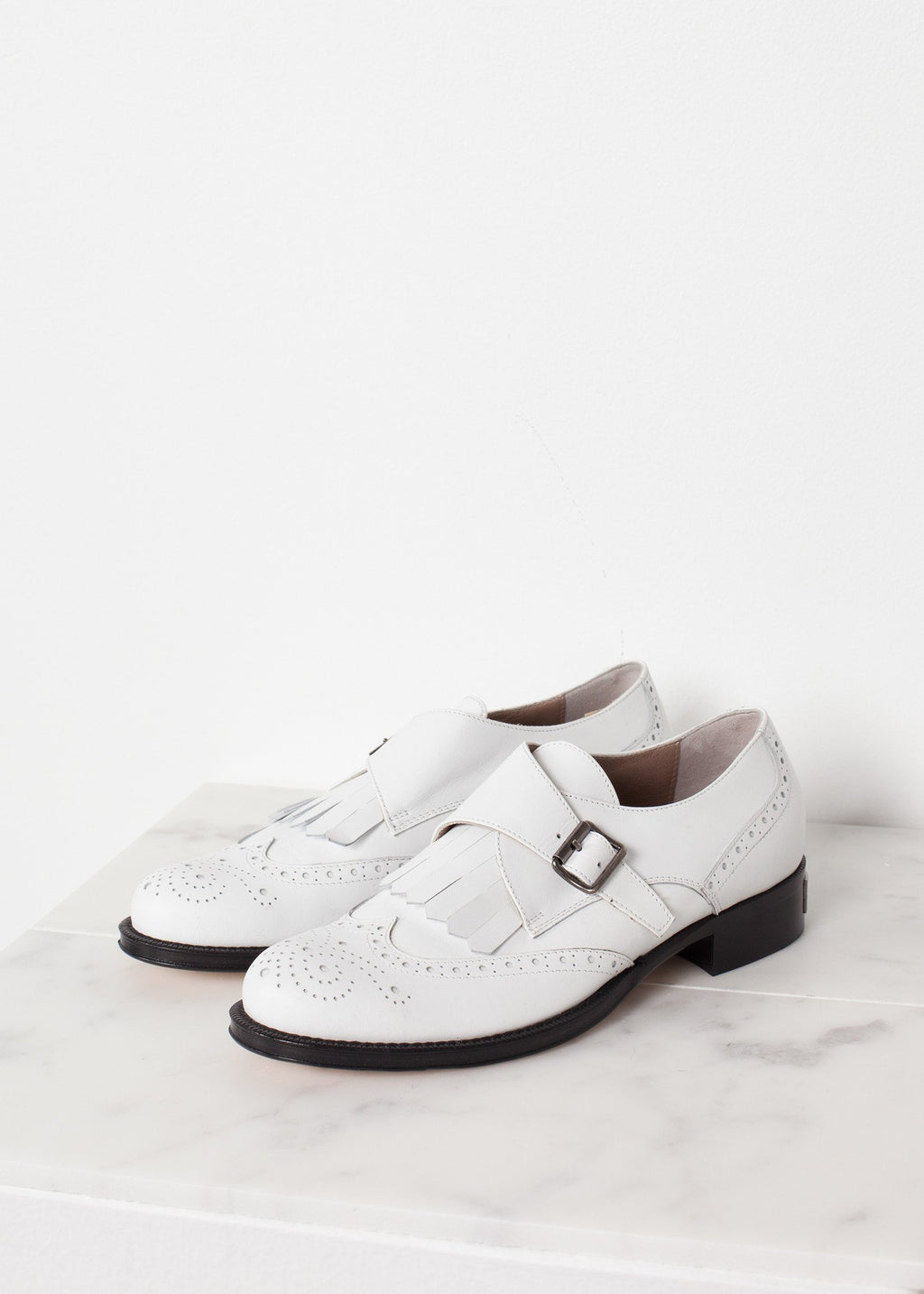 Golf Shoe in White - DrakeJack