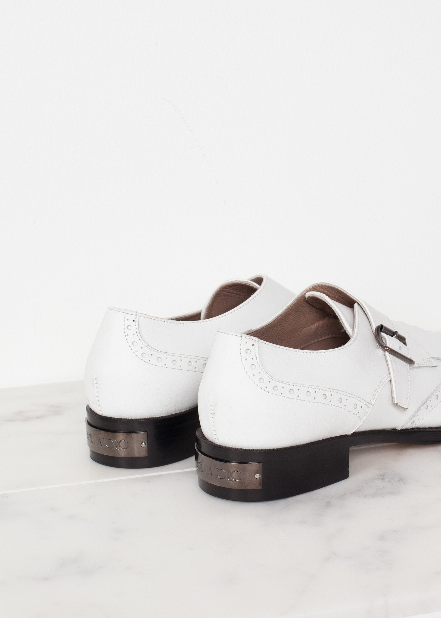 Golf Shoe in White - DrakeJack