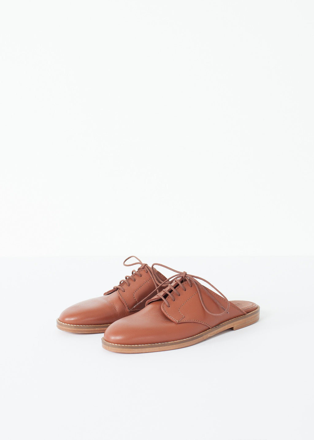 Backless Oxford in Brown - DrakeJack