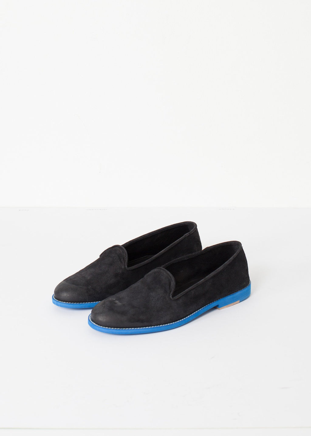 Suede Loafers - Black/Blue - DrakeJack