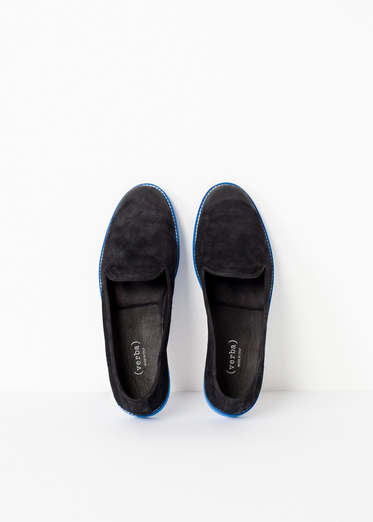 Suede Loafers - Black/Blue - DrakeJack