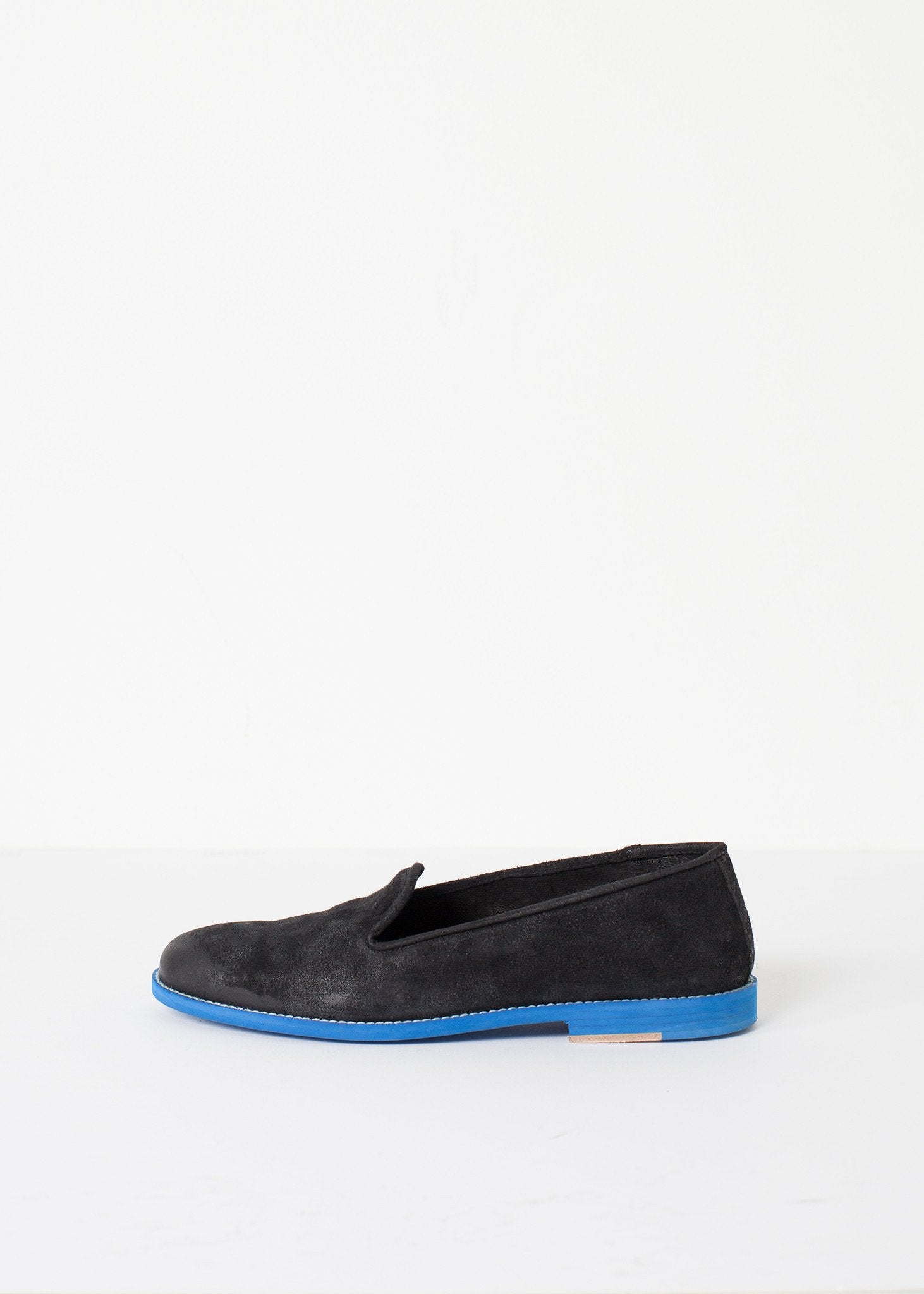 Suede Loafers - Black/Blue - DrakeJack