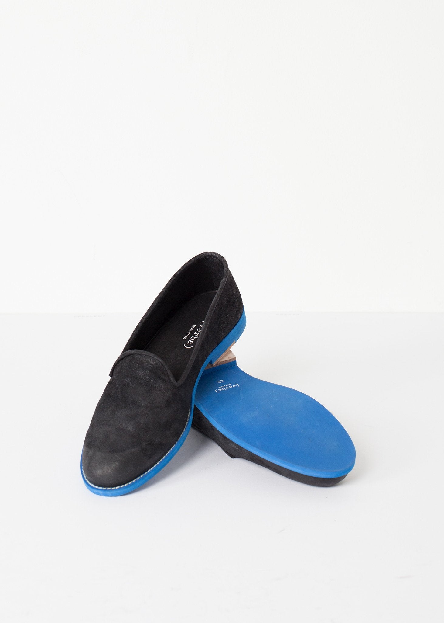Suede Loafers - Black/Blue - DrakeJack