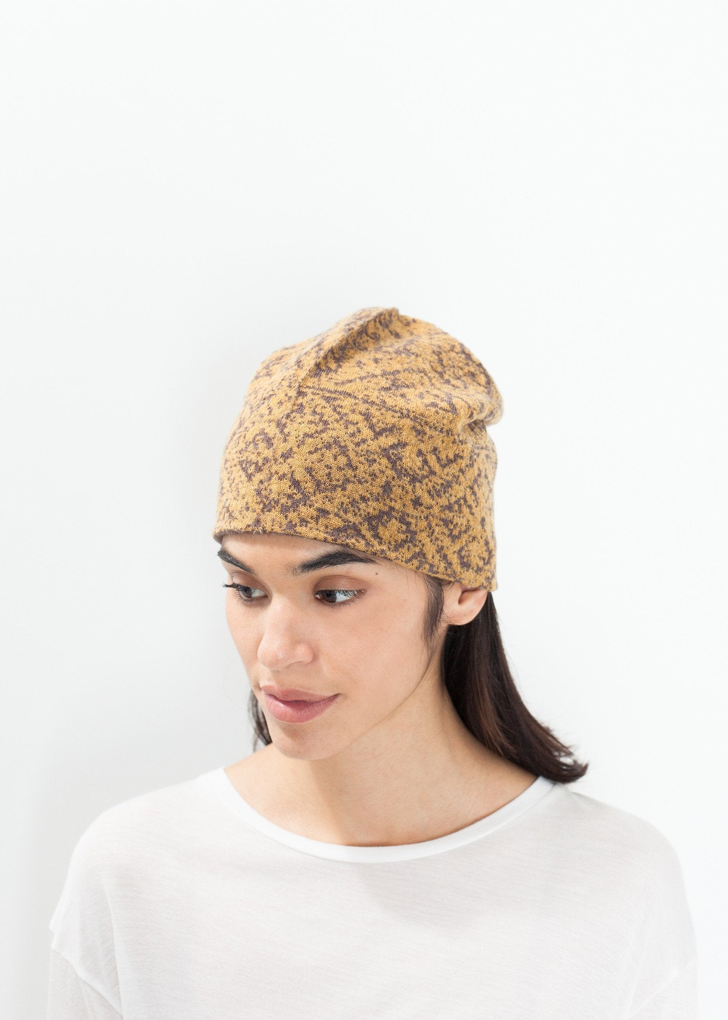 Reversible Beanie in Amber - DrakeJack