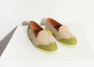 Wingtip Loafer in Lime - DrakeJack