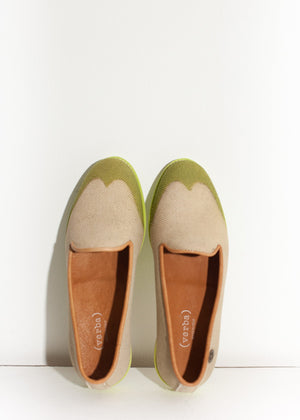 Wingtip Loafer in Lime - DrakeJack