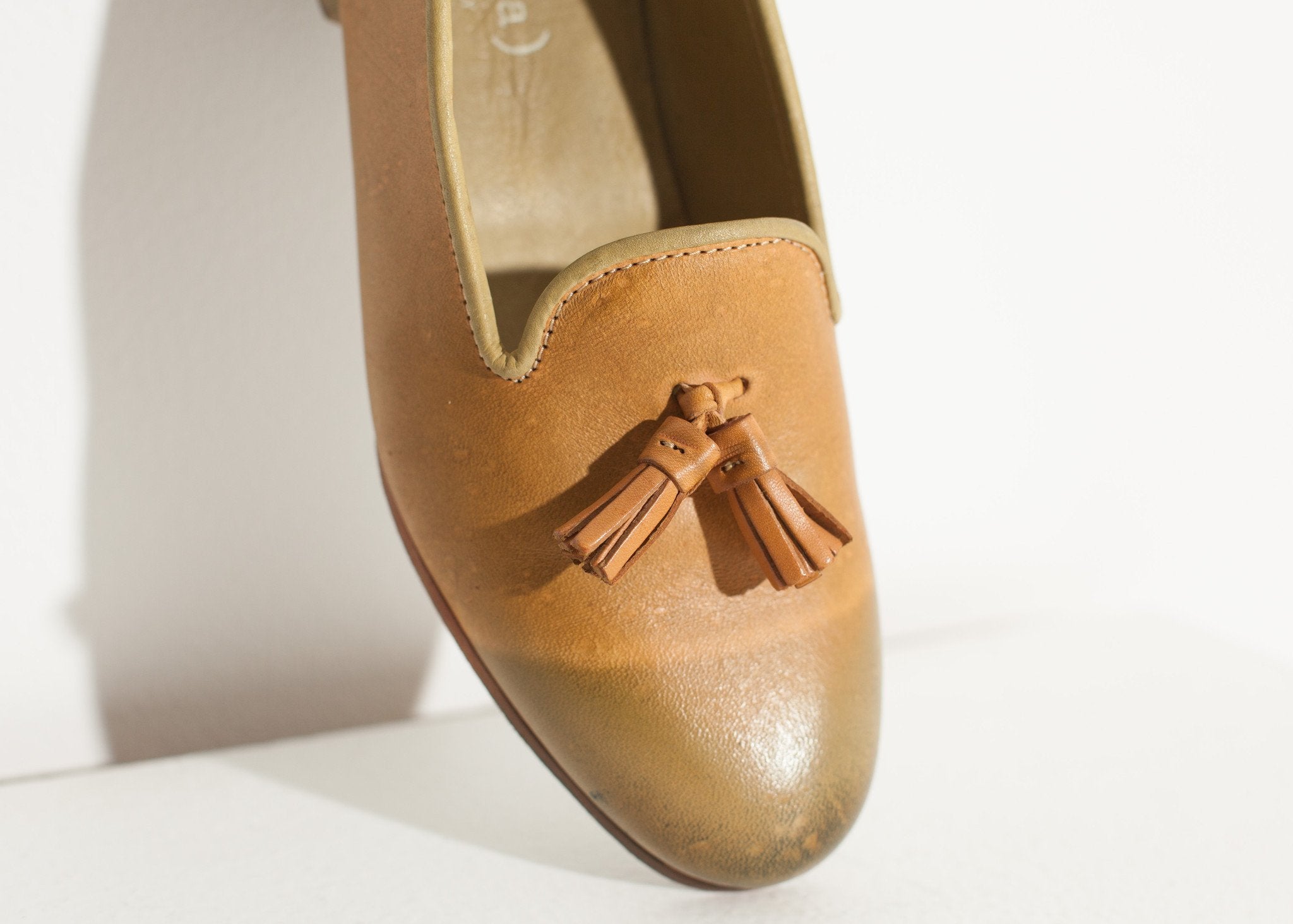 Leather Loafer in Lime - DrakeJack