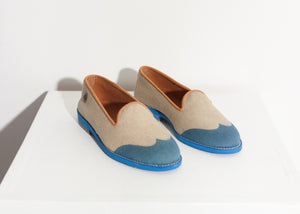 Wingtip Loafer in Blue - DrakeJack